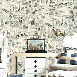 Giấy dán tường phòng ngủ vintage mã 910 – Nền tảng Decor Vintage cho phòng ngủ